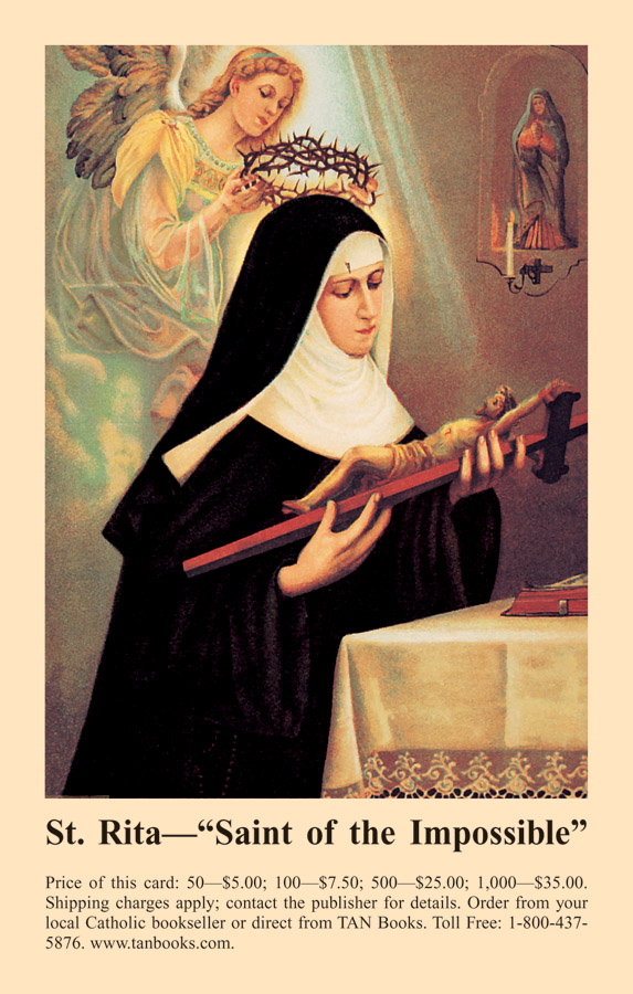 (image for) Prayer card - Prayer to St. Rita