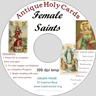(image for) Holy Card CD - Female Saints Antiques Images